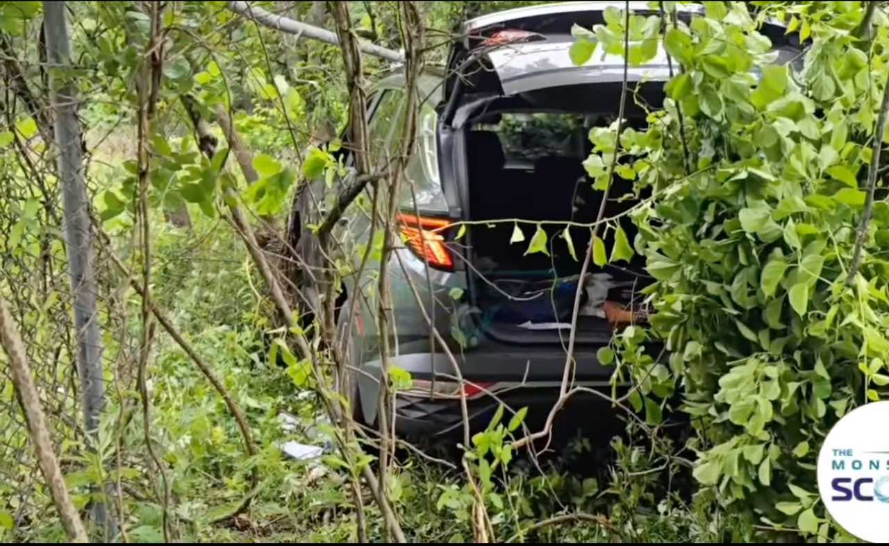 Video: Driver rescued after car plunges into woods in Rockland County