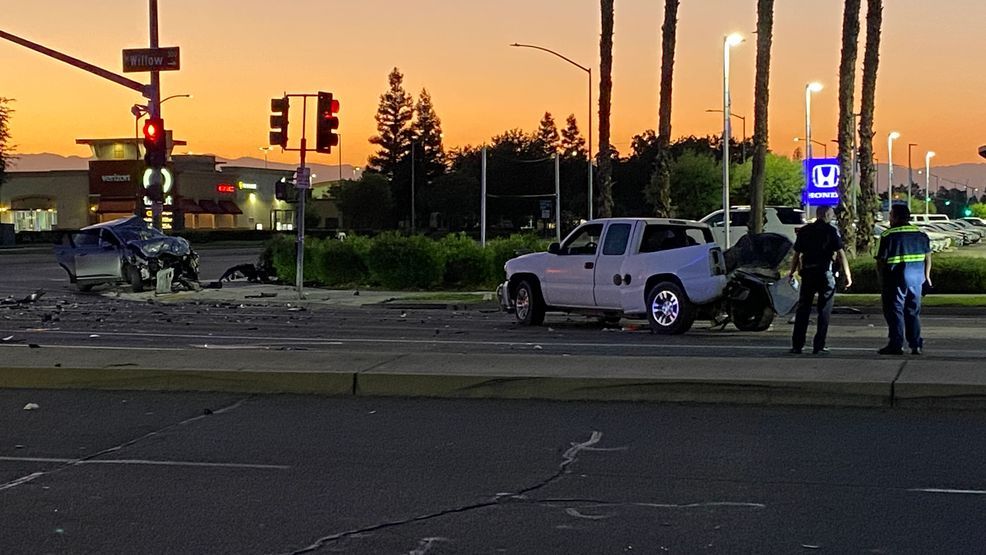 Crash at Herndon and Willow after driver runs red light