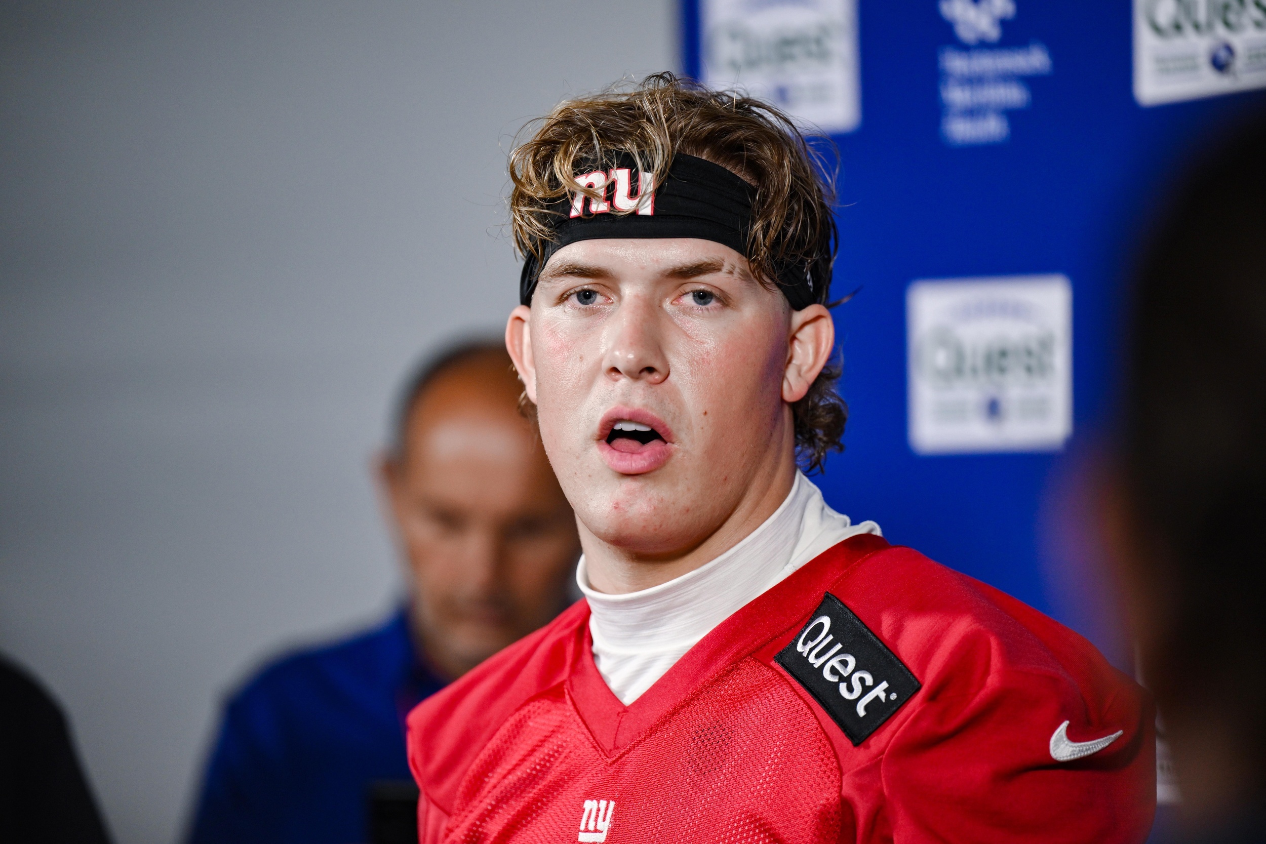 Jaxson Dart opens up about Giants' development plan with Russell Wilson