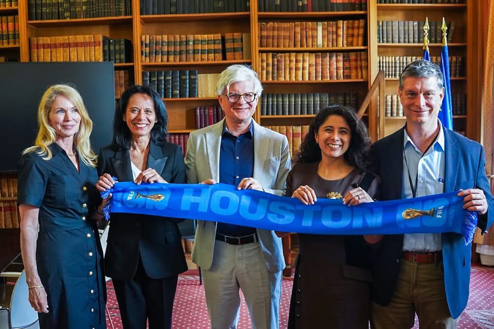 What did Harris County Judge Lina Hidalgo do during her trade mission