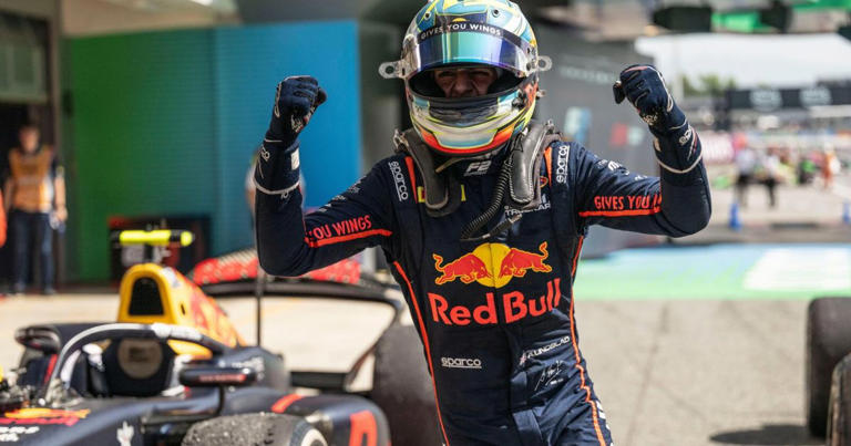 Montmelo, Espagne. 01st June, 2025. LINDBLAD Arvid (gbr), Campos Racing, Dallara F2 2024, portrait during the 6th round of the 2025 FIA Formula 2 Championship from May 30 to June 1, 2025 on the Circuit de Barcelona-Catalunya, in Montmelo, Spain – Photo Ch