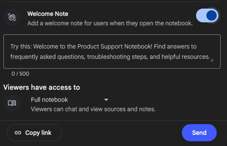 SHARING NOTEBOOKLM FROM A PERSONAL ACCOUNT TO MY COWORKERS WITH visual data 7