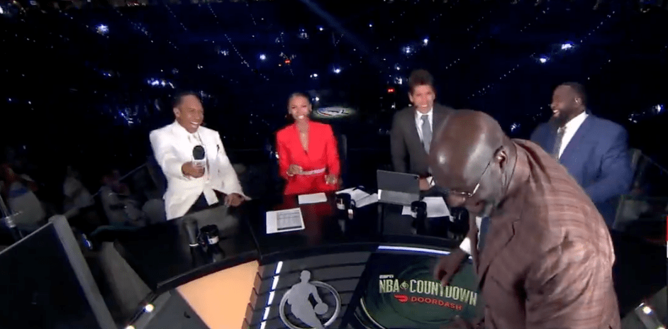 Shaq bombards ESPN’s ‘NBA Countdown’ set before NBA Finals Game 1
