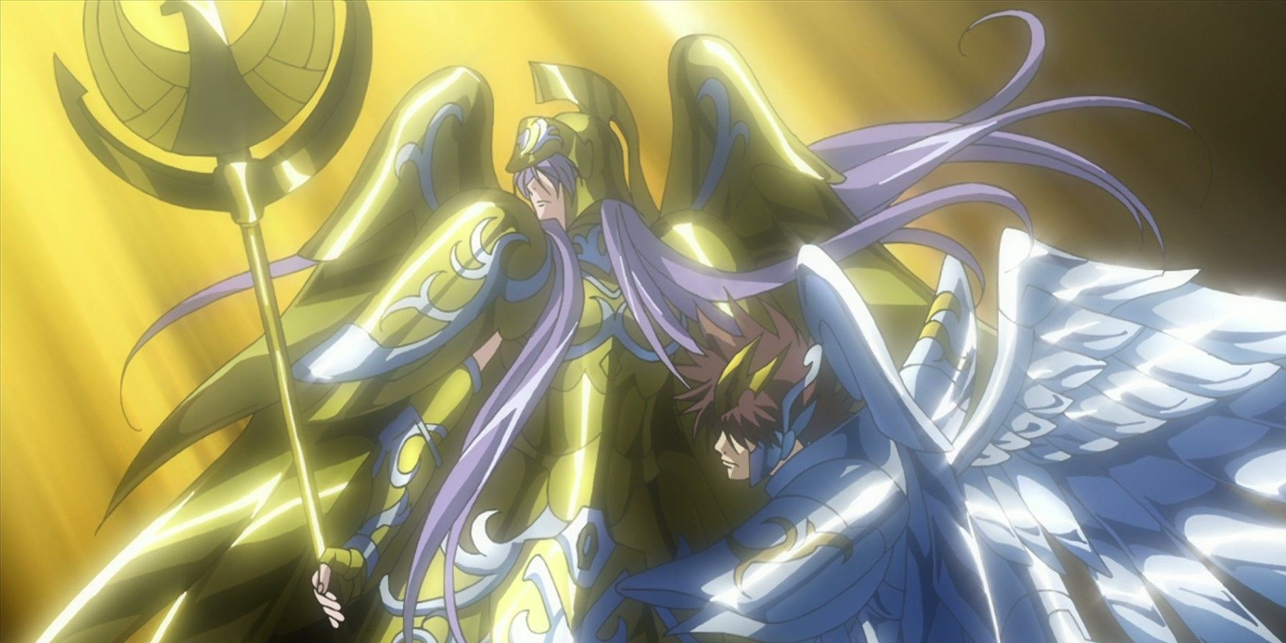 Athena and Pegasus Saint from Saint Seiya The Lost Canvas