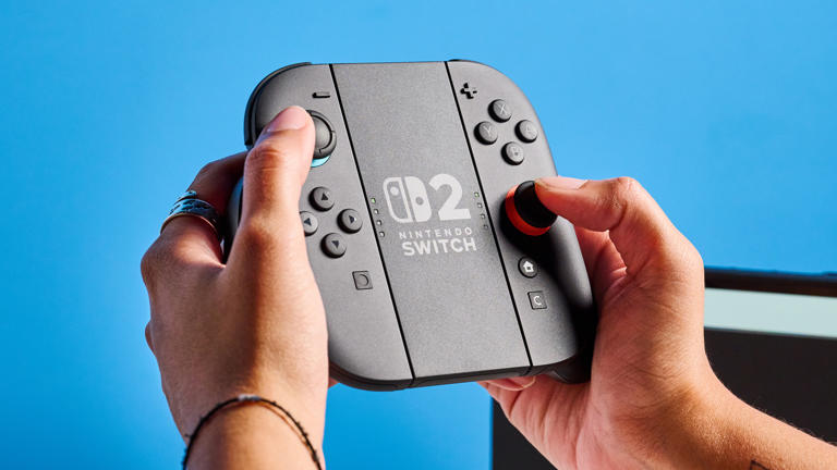 A Nintendo Switch 2 handheld console