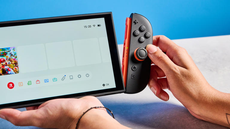 A Nintendo Switch 2 handheld console