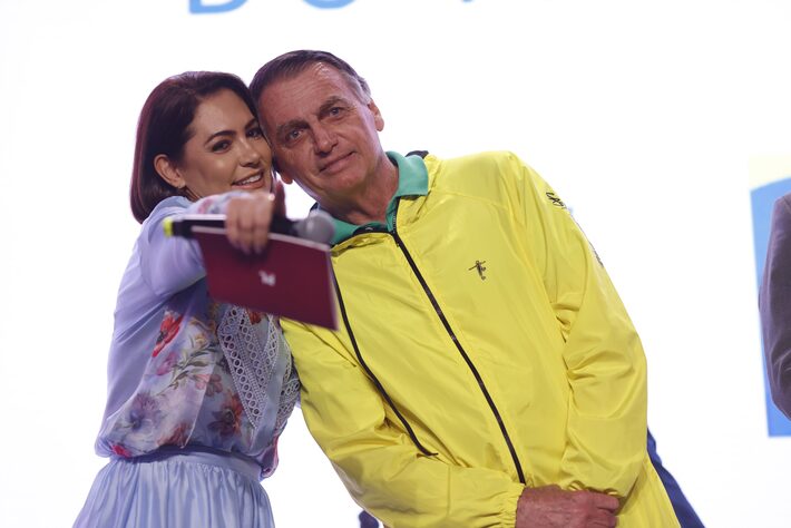 A ex-primeira dama Michelle Bolsonaro pediu que visitantes "respeitem sensibilidade do momento" Foto: Wilton Junior/Estadão