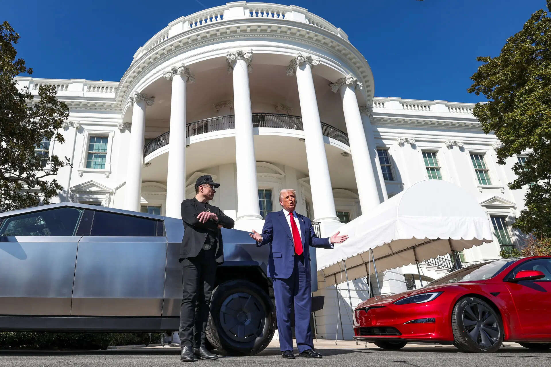 Is Trump planning to get rid of his 80,000 shiny red Tesla after feud