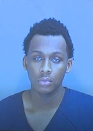 Police are hunting for Jamarion Hardiman, 20, (pictured) in connection with what they say was a thwarted potential mass shooting at a Michigan graduation ceremony. (Oakland County Sheriff's Office)