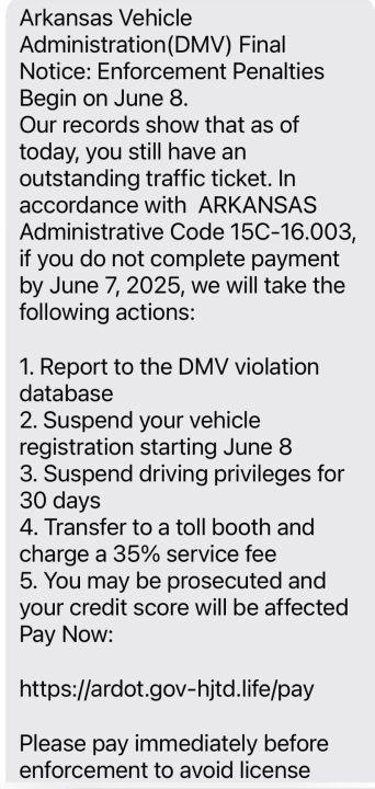 Arkansas Department of Finance and Administration issues notice about ...