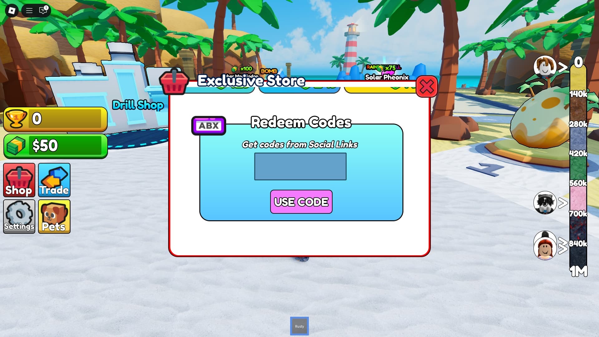 Roblox Drill Digging Simulator Codes July 2026