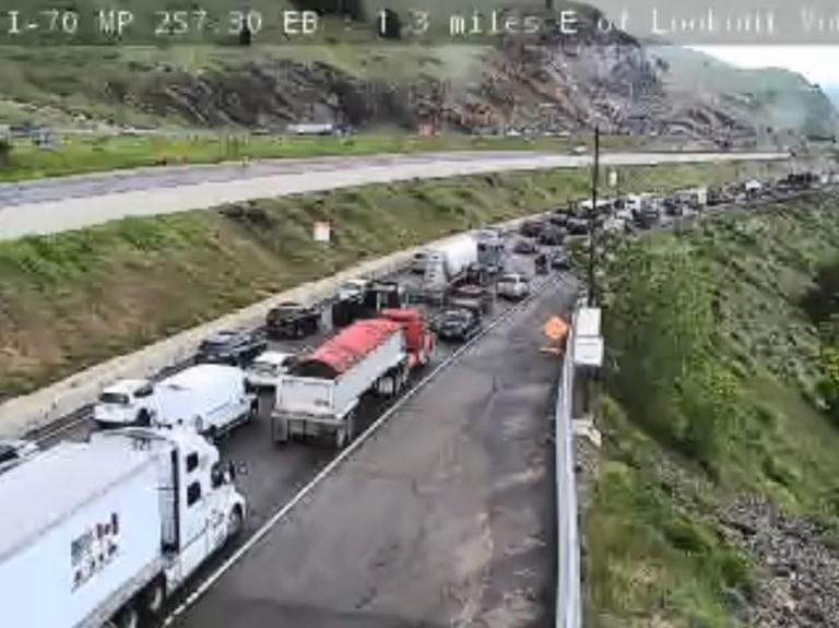 Pothole that formed in under 30 minutes causes backups on I-70: CDOT