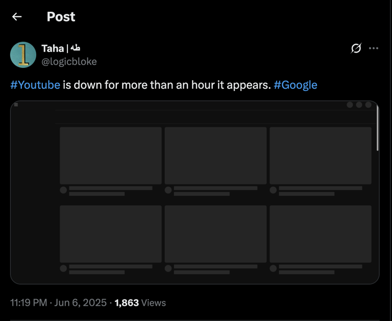 YouTube down: Thousands globally facing issues with streaming videos