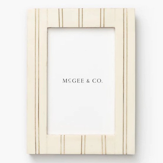 Striped picture frame