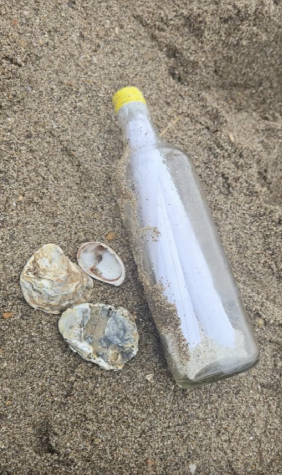 Beachgoer Finds Mom’s Ashes in Bottle with Touching Note