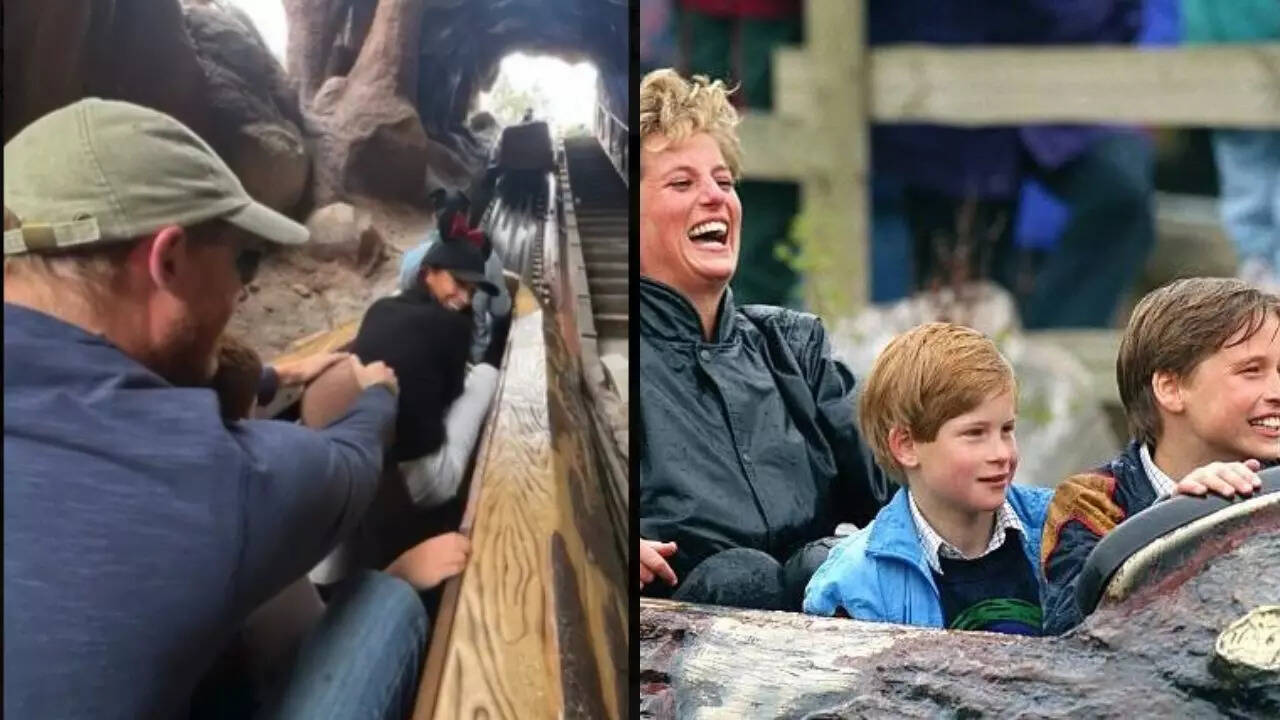 Prince Harry recreates a Princess Diana moment with his son Prince Archie  at Disneyland