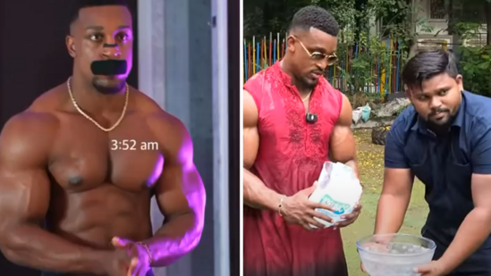 3 am fitness influencer Ashton Hall brings his viral ice bowl to Mumbai ...