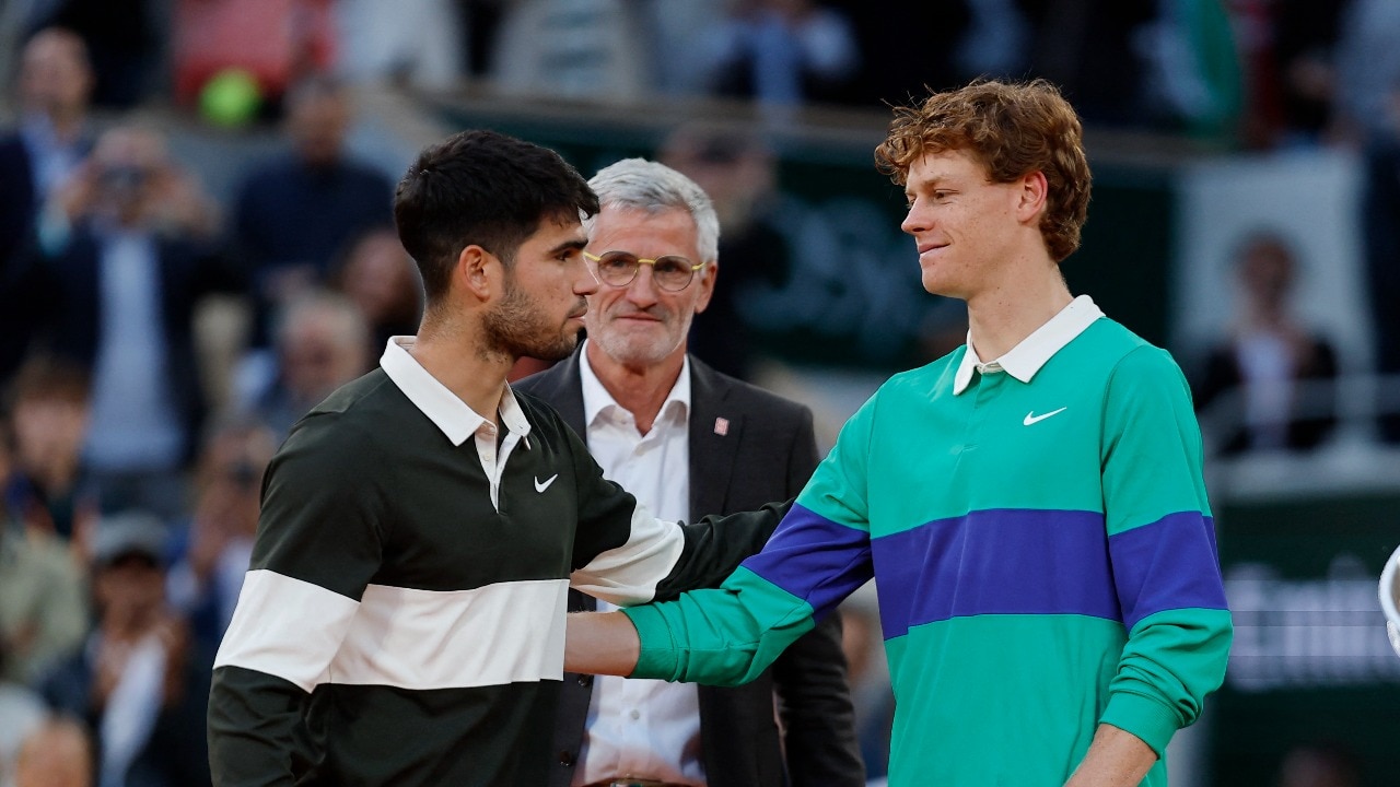 Watch Carlos Alcaraz Salutes Jannik Sinner In Touching Speech After