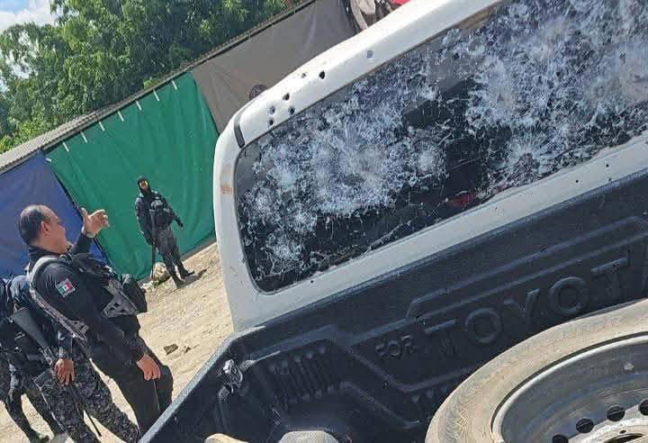 Auto baleado