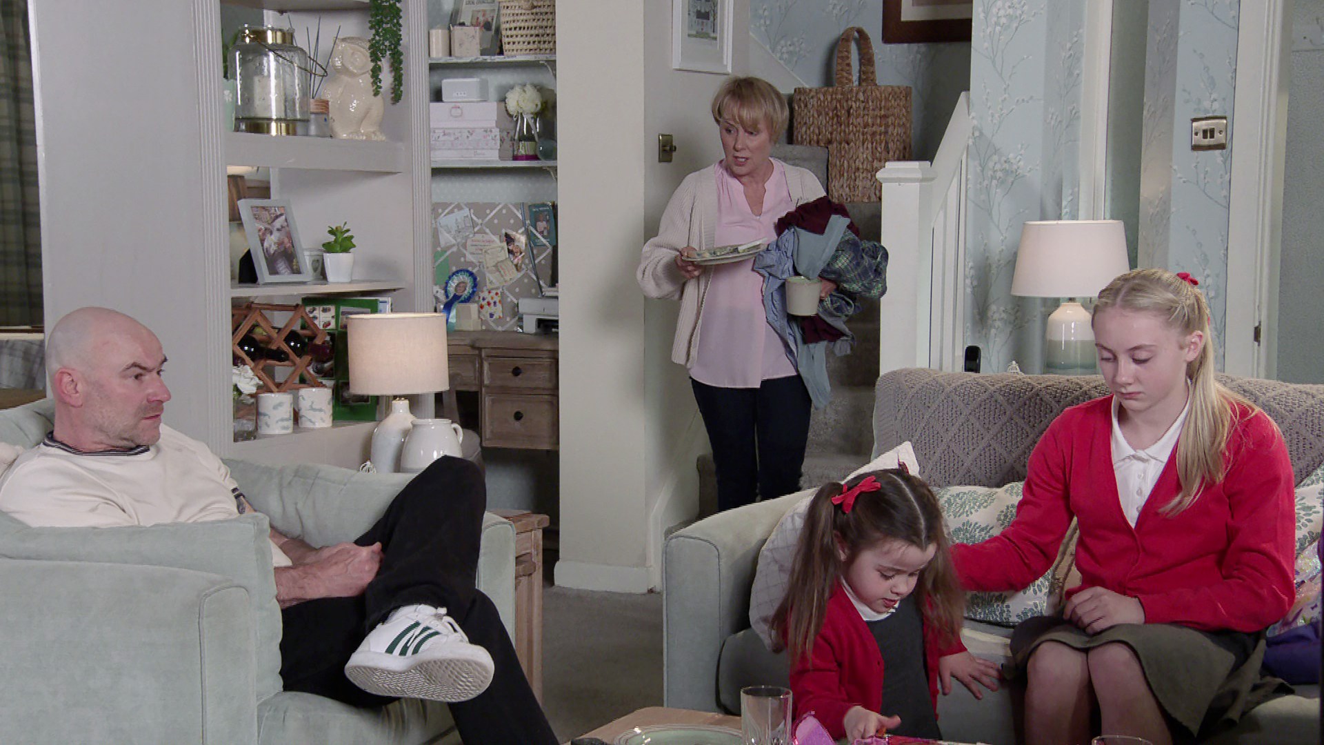Sally and Tim have been taking care of Joanie and Shanice (Picture: ITV)