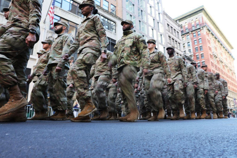  of the military participate in the annual Veterans Day Parade on November 11, 2023 in New York City.