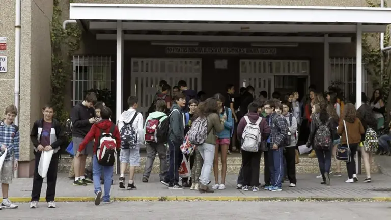 Alumnos de un instituto madrileño