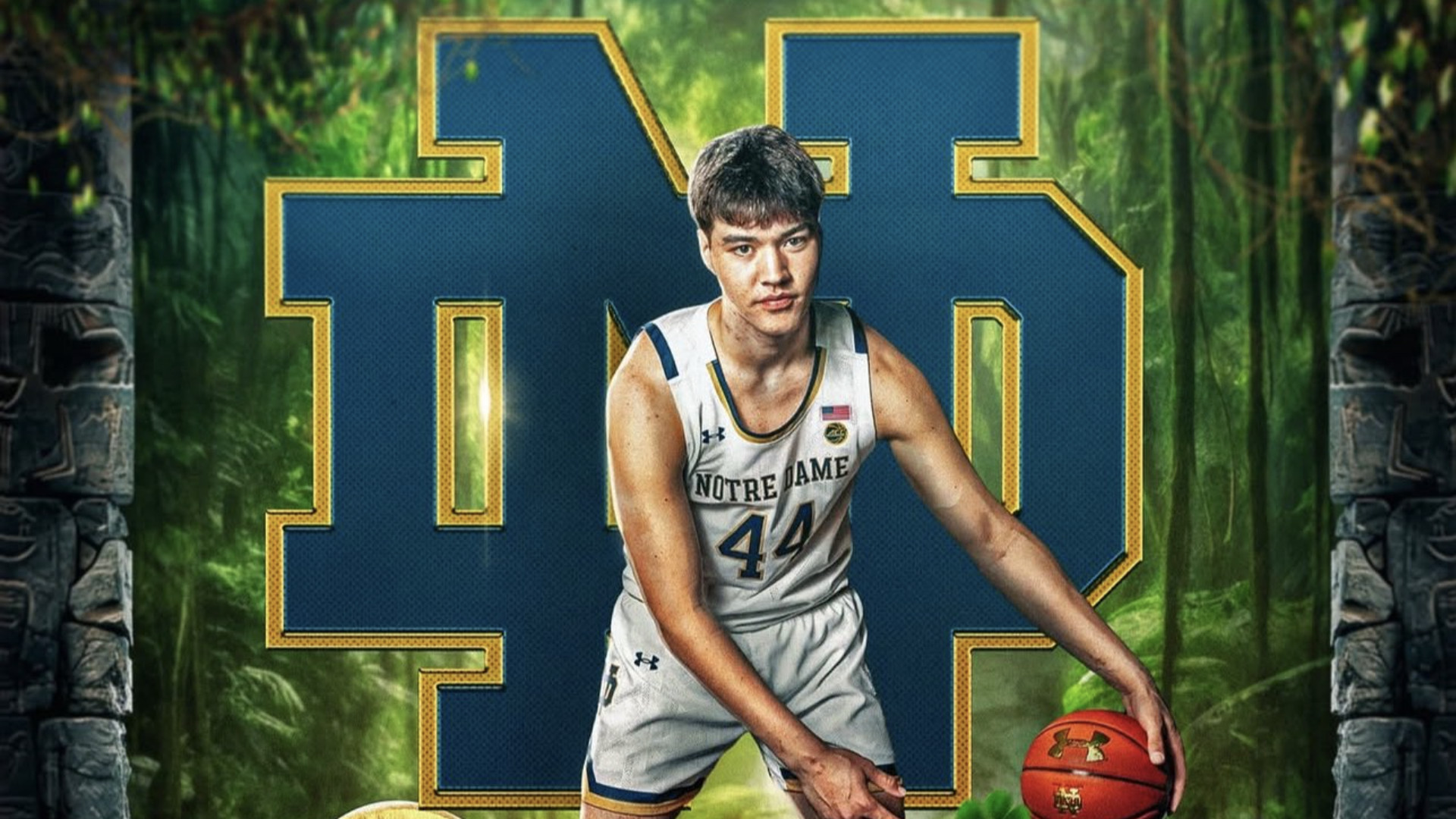 7 Foot Mongolian Gan-Erdene Solongo commits to Notre Dame