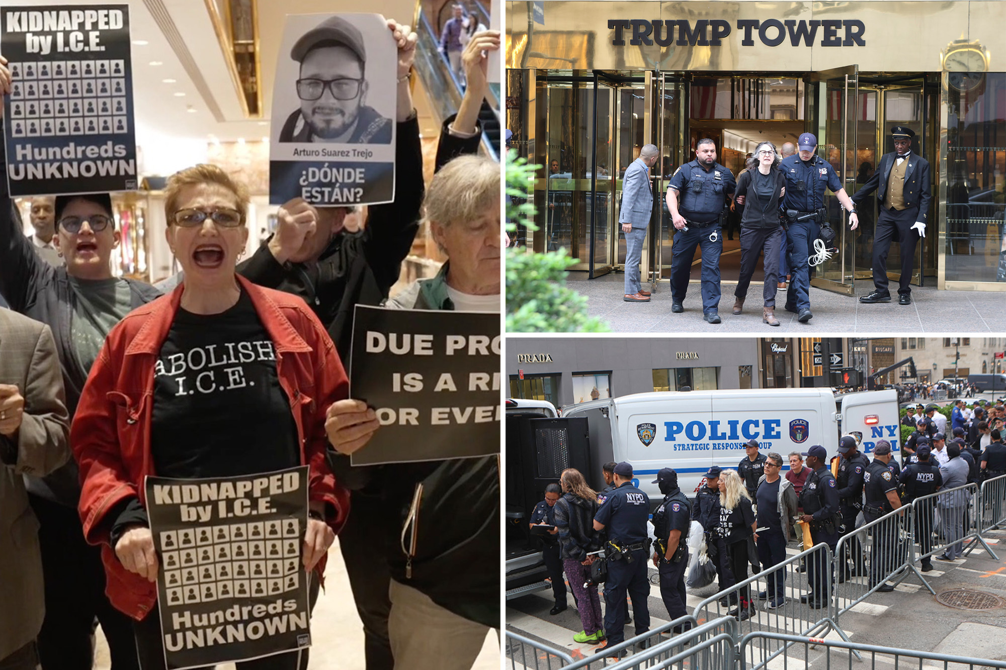 Dozens of antiICE protesters busted at Trump Tower after lobby