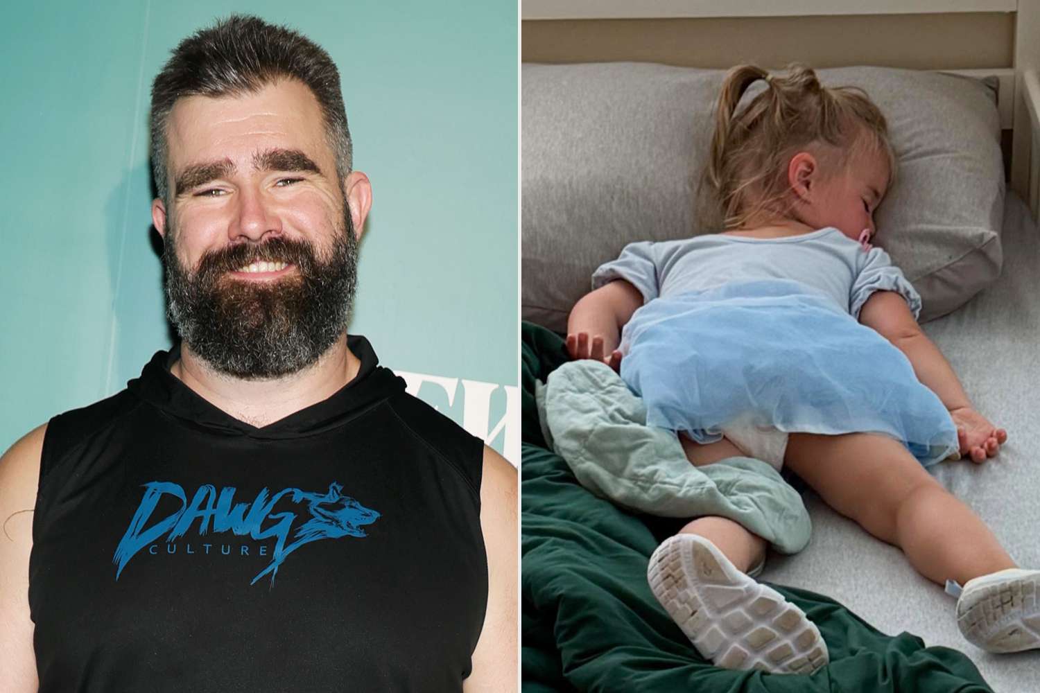 Jason Kelce Shares Hilarious Photo of Daughter Bennett, 2, Passed Out Sleeping