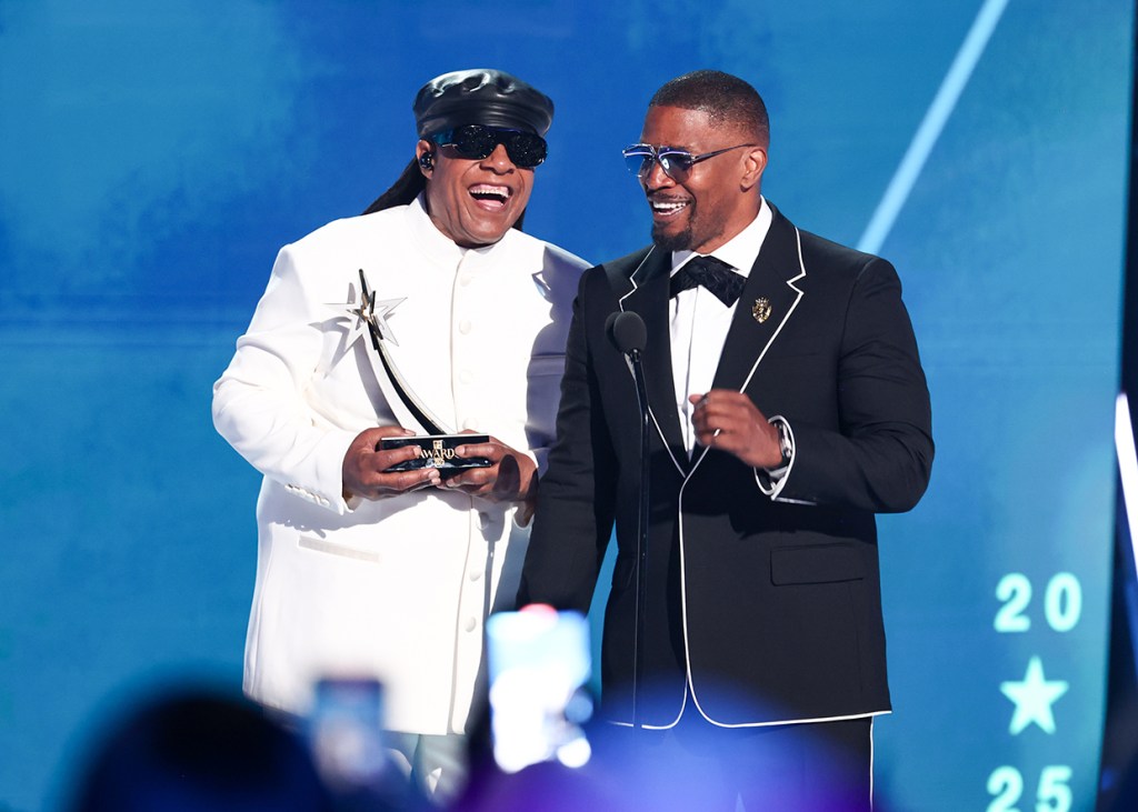 Jamie Foxx Honored by Stevie Wonder & Reflects on Health Scare at BET