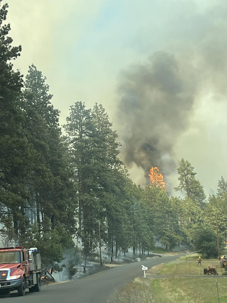 Wildfire near Cle Elum burns 44 acres, damages 2 homes, officials say