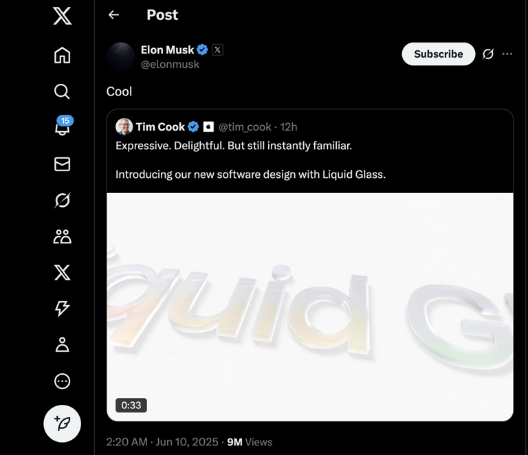 From threatening to ban iPhones at Tesla offices, to getting impressed: Elon Musk's reaction to iOS 18 vs iOS 26