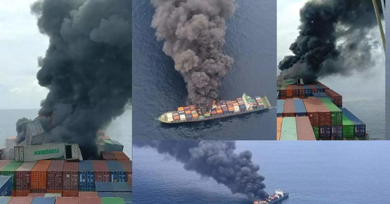 China lauds India's swift response in rescuing crew from cargo ship fire off Kerala coast