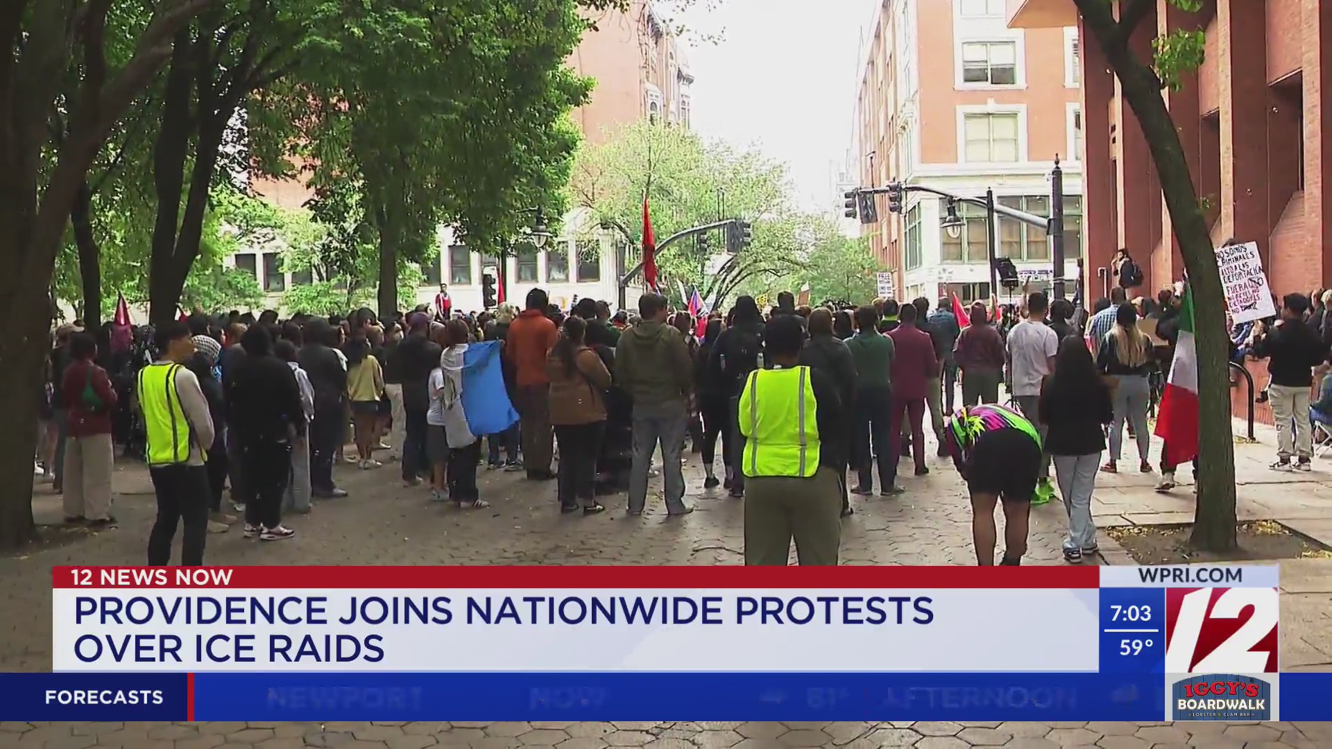 Providence joins nationwide protests over LA immigration raids
