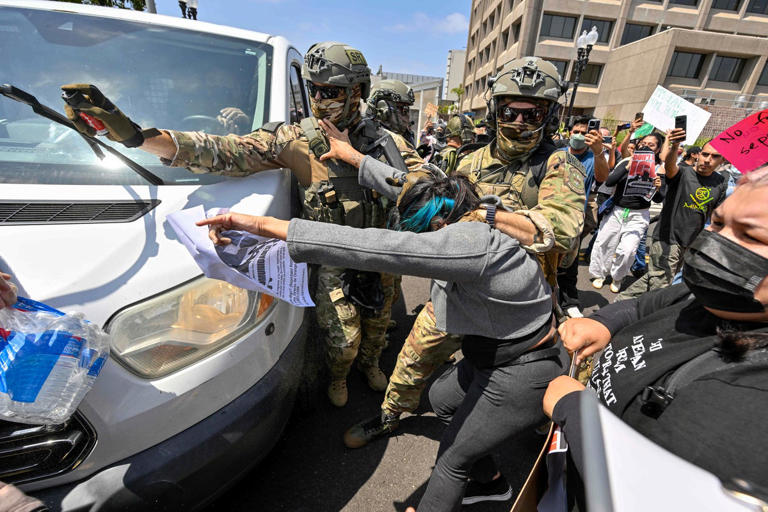 Los Angeles protests follow weeks of intensifying immigration enforcement