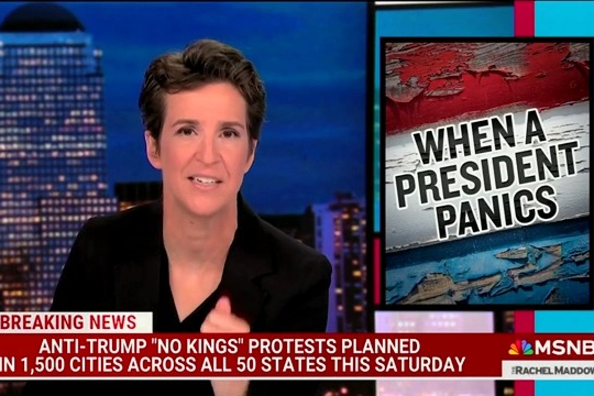 Rachel Maddow says Trump is ‘absolutely panicking’ and has ‘no freaking