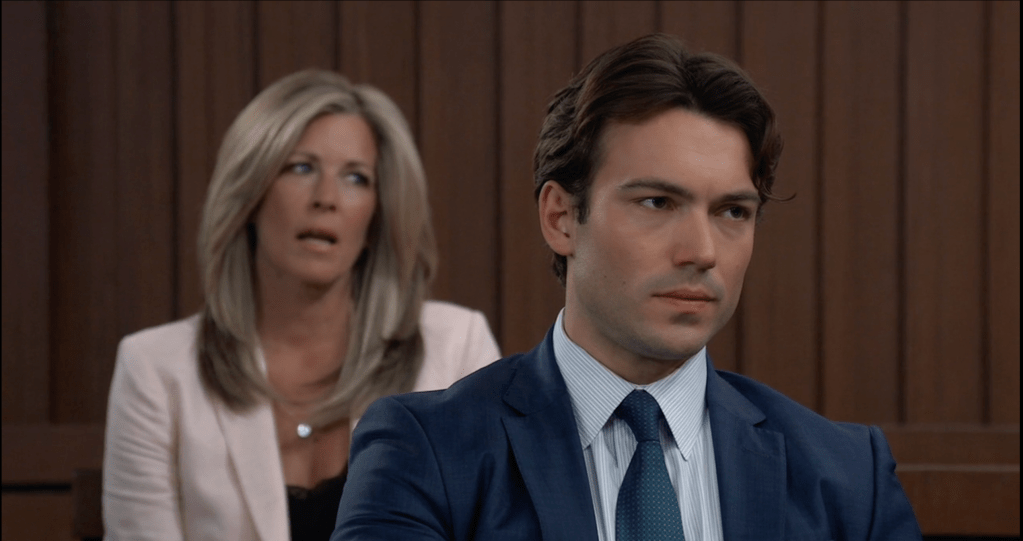 Willow Testifies, Drew Gloats And Michael's Suspicions Deepen On GH!