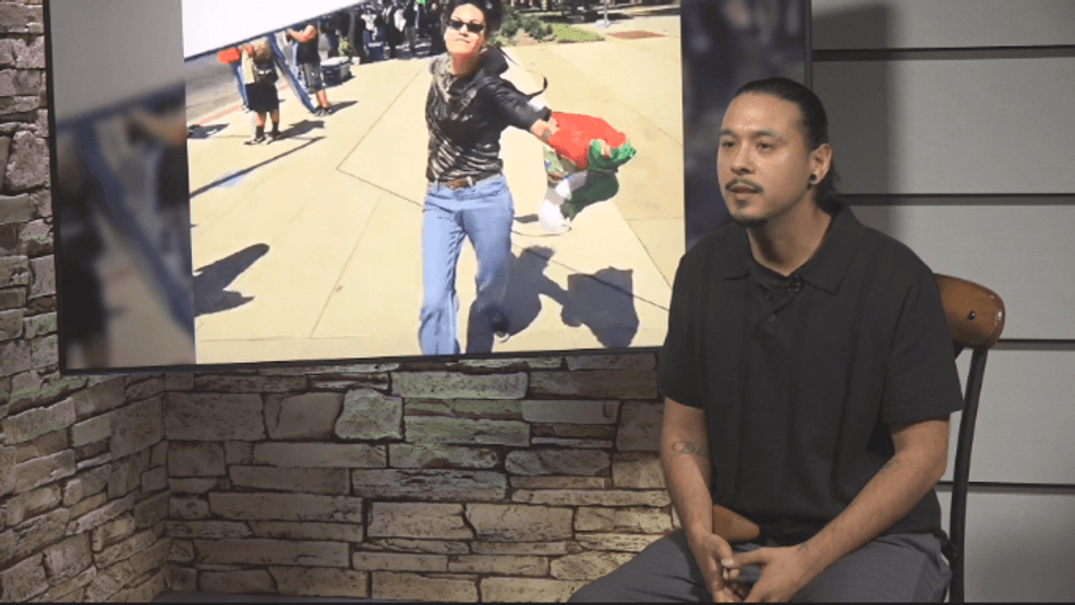 Hispanic man attacked at Anti-ICE rally for carrying 'Latinos 4 Trump ...