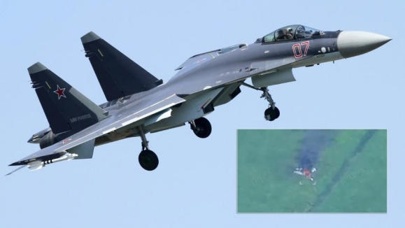 映像公開】F-16 vs Su-35、ウクライナが空中戦で勝利宣言…AMRAAM命中で