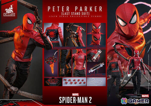 出品明日迄ホットトイズ スパイダーマン ラストスタンドスーツSpiderMan2 Marvel's Spider-Man 2」よりラストスタンド・スーツを身にまとった