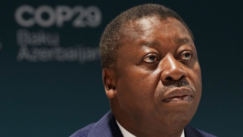 Togo President Faure Gnassingbe attends the he COP29 U.N. Climate Change Summit, in Baku, Azerbaijan, Nov. 13, 2024.