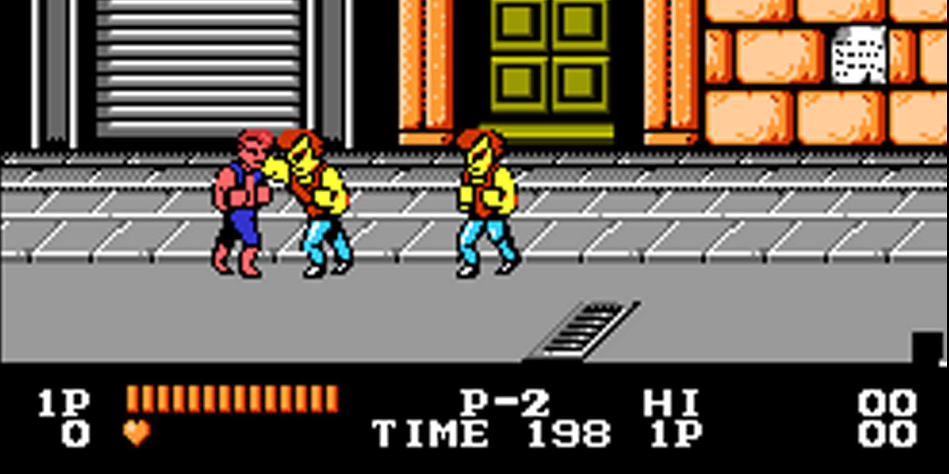 Billy faces off against some goons.