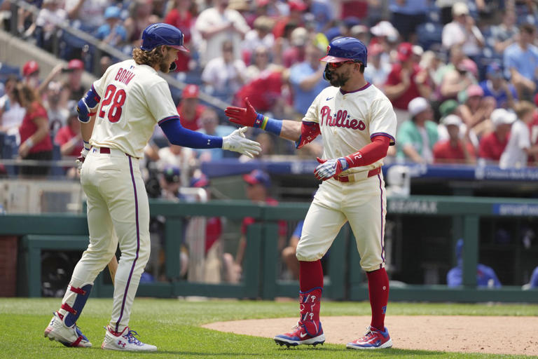 Schwarber and Bohm homer Luzardo strikes out 10 to lead Phillies past