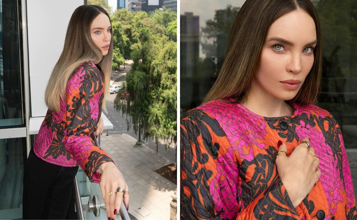 Belinda lleva el glamour de los años ochenta en este look