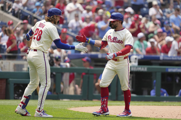 Schwarber and Bohm homer Luzardo strikes out 10 to lead Phillies past