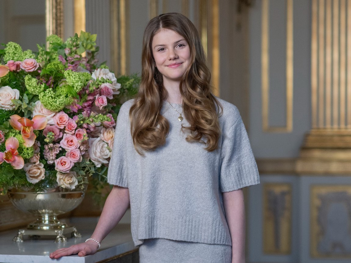 Princess Estelle of Sweden godmother to her cousin Ines