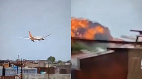 Ahmedabad Plane Crash Caught On Camera; Horrific Visual Shows Moment