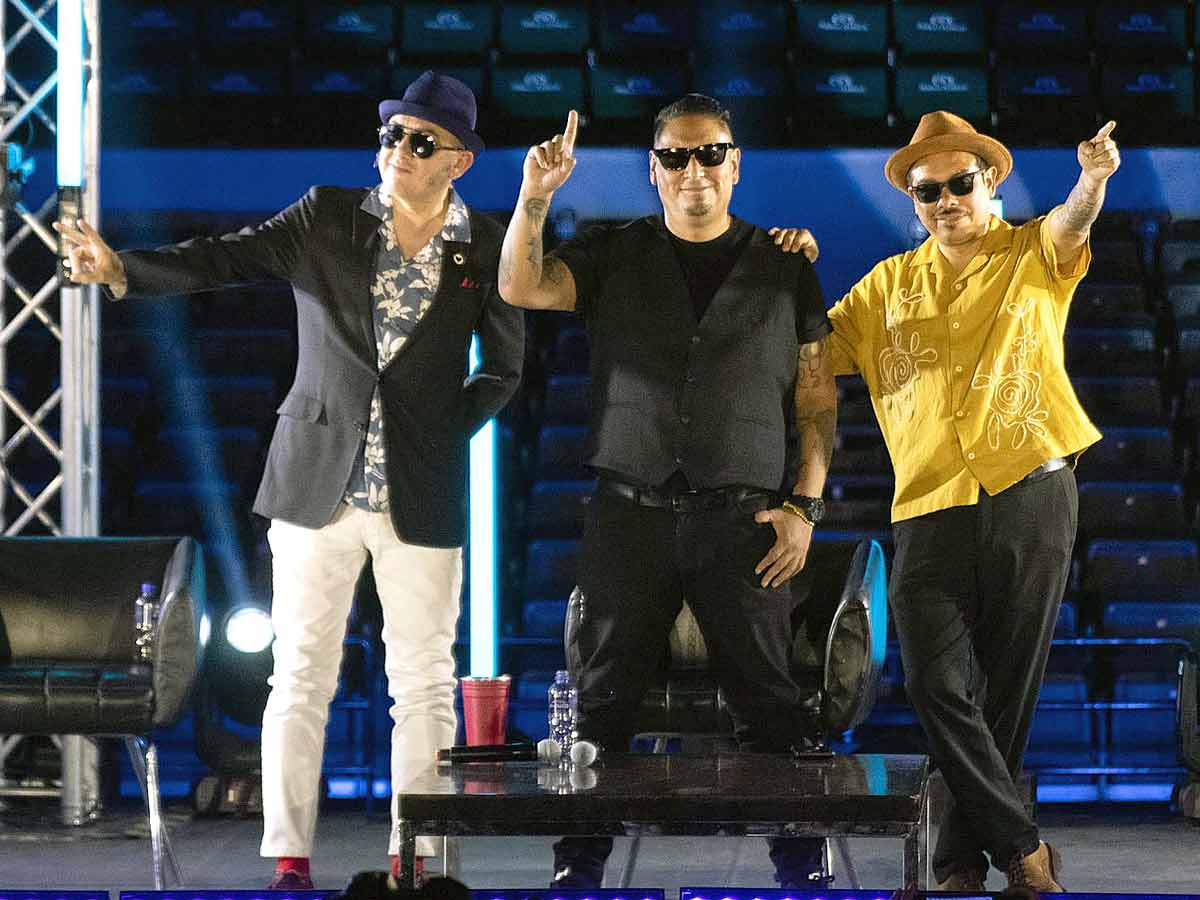 Tres integrantes de la banda de ska, Inspector.