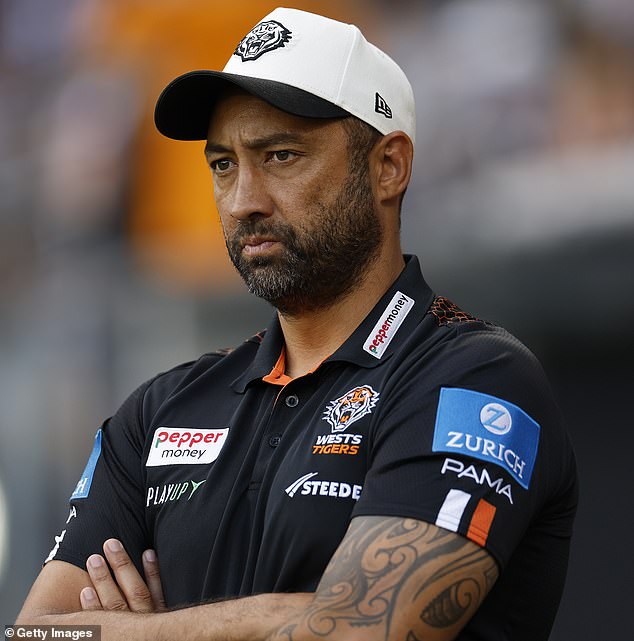 Reynolds admitted he was 'seriously tempted' to sign for the Tigers, revealing a desire to be coached by Benji Marshall (pictured) and play alongside Jarome Luai