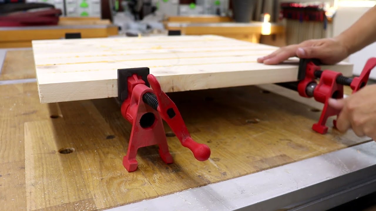 A woodworker assembles and fine-tunes a DIY woodworking project